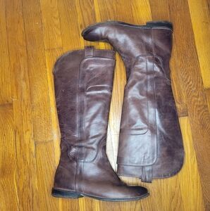 Frye Paige Tall Riding Boot Brown 7